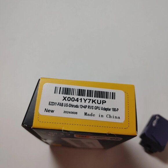 EZDIY-FAB CA-Shirudu 12+4P RVS GPU Adapter 180P - 600W Purple - New Open Box - Picture 2 of 7